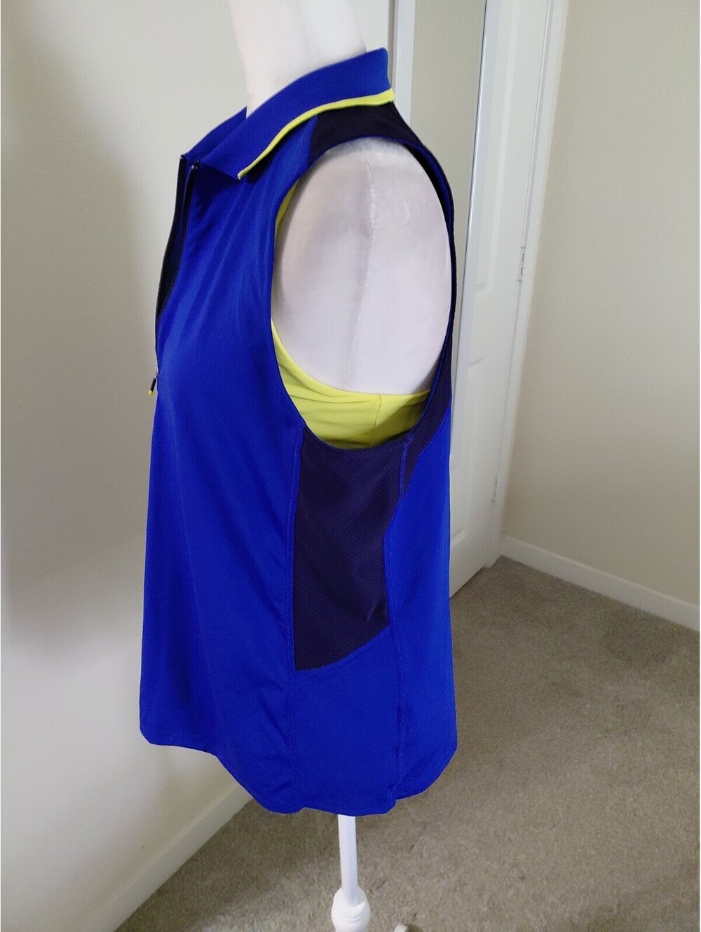 RLX Ralph Lauren Golf Top Sz L Womens Blue Performance Lightweight EUC #749 - Picture 5 of 10